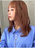韓国レイヤーカット/ヨシンモリフェイスレイヤー/艶髪カラー