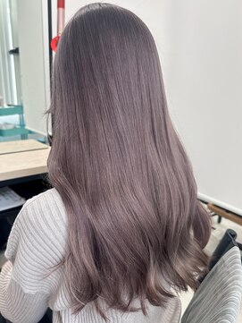 ロウル 渋谷(LOWRL) ラベンダーグレー/ケアブリーチカラー