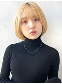 最新トレンド　ミルクティーベージュ　say.重政　ボブ　ミニボブ