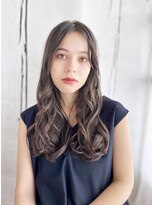 ヘアメイク ナル(hair make nalu)&nbsp;透け感カラーのAラインミックスカール