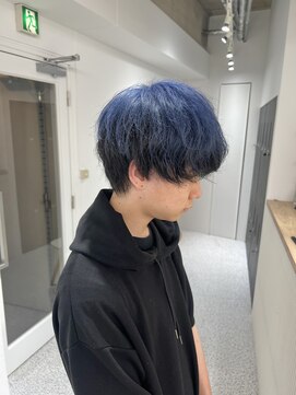 ペレ 渋谷(PELE) デザインカラー/レイヤーカット/ウェットヘア/オリーブベージュ