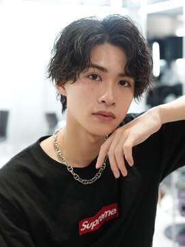 リップスアネックス 大宮(LIPPS annex) 波巻きパーマショートウルフ