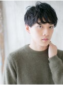 20代30代ナチュラル黒髪スマートマッシュパーマY草加