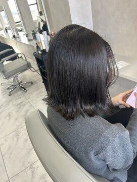 キング(K!ng) 縮毛矯正髪質改善ハイライトレイヤーカット楠葉美容室エクステ