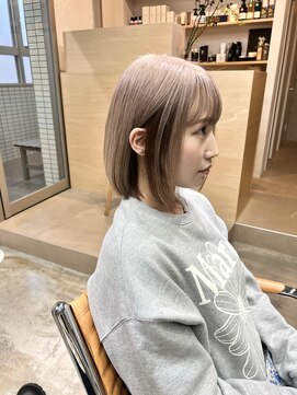ほきもと美容室 グレージュボブ