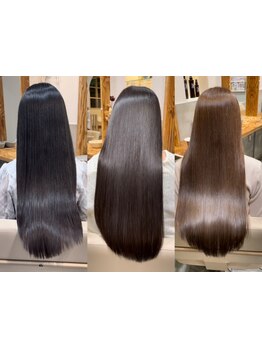 髪質改善ストレートで根元から毛先までうるツヤの美髪へ◇毎朝のスタイリングも楽に♪【大阪/西梅田/堂島】