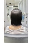 くびれヘア縮毛矯正アプリコットオレンジ夏ハイライト《用賀》