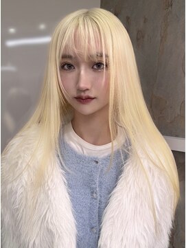 ソル ジングウマエ(SOL JINGUMAE) ハイトーンデザインカラーセクションカラーインナーカラー顔周り