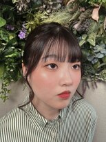 ヘアーズ ラブリージョブリー(hair's Lovely Jubbly) 【前田】コーラルピンクメイク