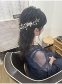 ゆるふわハーフアップ