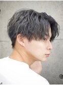 ツイストスパイラル熊本メンズ髪型波巻きセンターパート