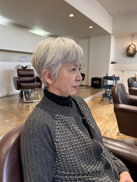 ルッツ(Lutz. hair design) 26.1.20グレイヘアーエレガントショート[犬山良慈]
