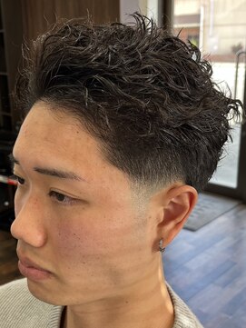 シザーズ(SCISSORS) ピンパーマ/テーパーフェード/郡山/メンズカット/バーバー/眉毛