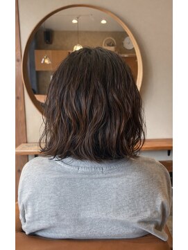 ウル 久留米(URU) ボブパーマ/ボブ/ミディアム/緩めパーマ