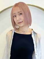 アンジェリカラボ 梅田店(ANGELICA LABO) ハイトーンボブ/ピンクベージュ