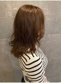 ベージュカラー 艶髪 美髪 透明感カラー オリーブカラー