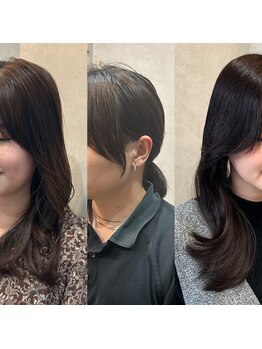 ツヅル(tsuzuru.)の写真/前髪&顔周りレイヤーカットで小顔に見えるなどお顔立ちにあったこだわりのカットで綺麗な顔周りを実現！！