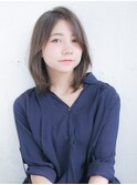 顔周り外巻きで大人可愛いミディアムスタイル☆relian青山