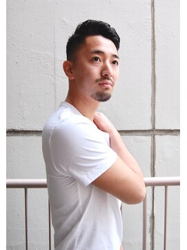 メリケンバーバーショップ コウベ(MERICAN BARBERSHOP KOBE) ワイルドアップバングビジネスソフトツーブロック#m2