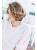 グラデカラーでスパイシーに★外国人風ラフボブb