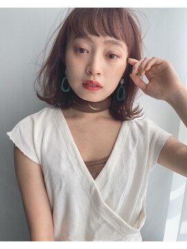 クラン(clan) フレンチボブ　丸みフォルム×シースルーベージュ