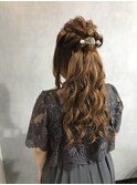 ハーフアップ