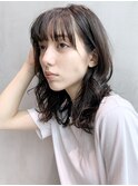 ナチュラルウエーブ_ココアブラウンフリンジウェーブ_67981