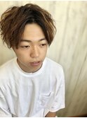 センターパート　サマースタイル