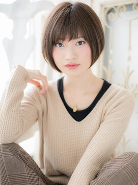 モッズ ヘア 福岡姪浜店(mod's hair) *mod's姪浜*…大人可愛いうる艶髪前下がりマッシュボブショートe