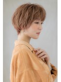 ヴェールカラー小顔ミニウルフ束感ショートY越谷20代30代40代