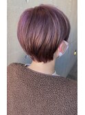 パープルベージュ×コンパクトショート