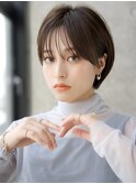 前髪あり小顔ショートボブ20代30代40代【AIN.表参道】川原大地