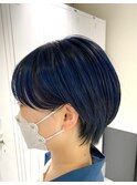 CIERA.ブルー×ショートボブ