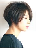 前下がりアッシュベージュショート【RENJISHI 松岡】