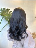 ロングレイヤー・暗めグレージュ