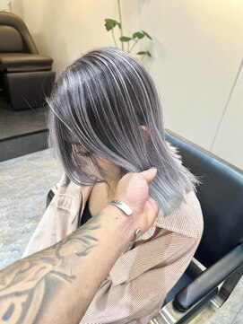 ブレンド 渋谷(BLend) ハイライトカラーマチルダボブインナーグレージュ前髪