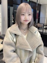 キーン 吉祥寺店(keen)&nbsp;《keen×カネコ》ホワイトベージュ×ボブヘア