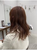 ピンクブラウンカラー