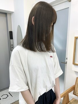 イコ 表参道原宿(ico) オリーブベージュ イルミナカラー LAケラチントリートメント