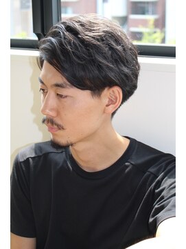 エスケイブ(S/CAVE) 顔まわりスッキリかきあげパーマ