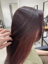 アン ビー(an B)&nbsp;レッドブラウン×インナーピンク