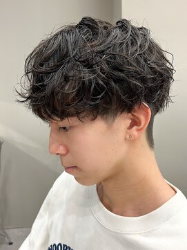 エルマーク 梅田(L-MARK) 波巻きパーマスパイラルパーマツイストスパイラルパーマメンズ