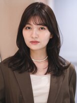 ガーデンヨコハマエスト(GARDEN YOKOHAMA est) ミディアム ネビージュ 小顔 レイヤー シースルー ワンレン