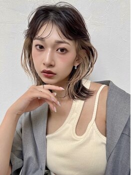 ロエム(Loem)の写真/最旬カラーで周りと差をつけて[レイヤーカット /顔周り/ボブ/韓国/酸性ストレート /前髪カット /縮毛矯正]