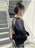 切りっぱなしボブ