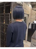 ネイビーブルーボブ
