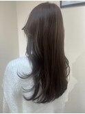 ロング  ×  くすみベージュ