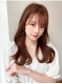 【OPEN】小顔前髪あり後れ毛サイドバングメルティカラー