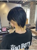ショートウルフ×インナーカラー
