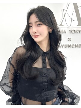 アマトウキョウ アユンチェ(AMA TOKYO×AYUNCHE) 前髪顔まわり韓国ヘアレイヤーカットサイドバンク2wayバンク韓国